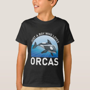 Bara en pojke som kärlek Orcas Whales T Shirt