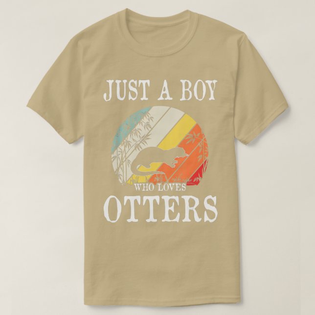 Bara en pojke som Kärlek-Otters - 5 T Shirt (Design framsida)