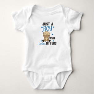 Bara en pojke som Kärlek-Otters söt Otter T Shirt