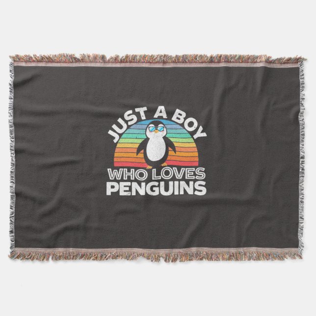 Bara en pojke som Kärlek Penguins Filt (Framsidan)