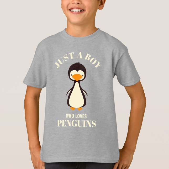 Bara en pojke som kärlek Penguins T Shirt (Framsida)