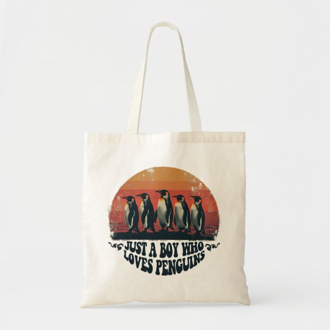 Bara en pojke som Kärlek Penguins Tygkasse (Framsidan)