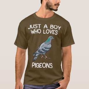 Bara en pojke som Kärlek Pigeons Owner Älskare Gif T Shirt