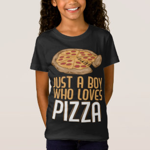 Bara en pojke som Kärlek Pizza Funny Pizza Älskare T Shirt