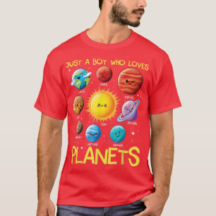 Bara en pojke som Kärlek planerar Solar System Spa T Shirt