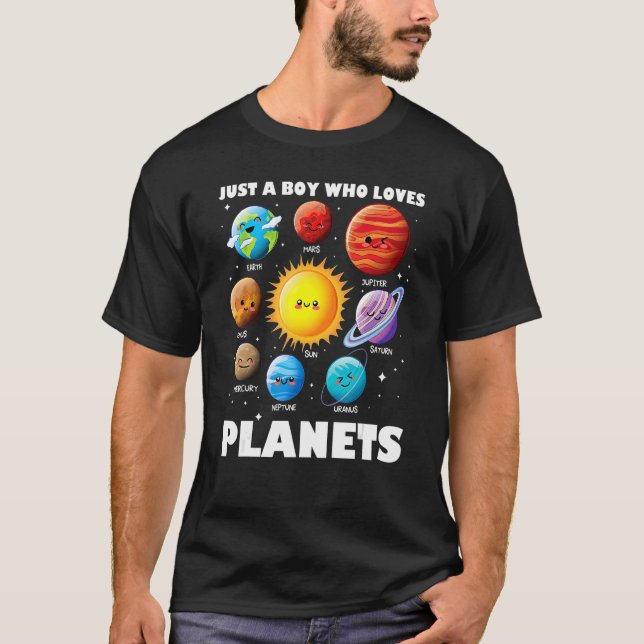 Bara en pojke som Kärlek planerar Solar System Spa T Shirt (Framsida)