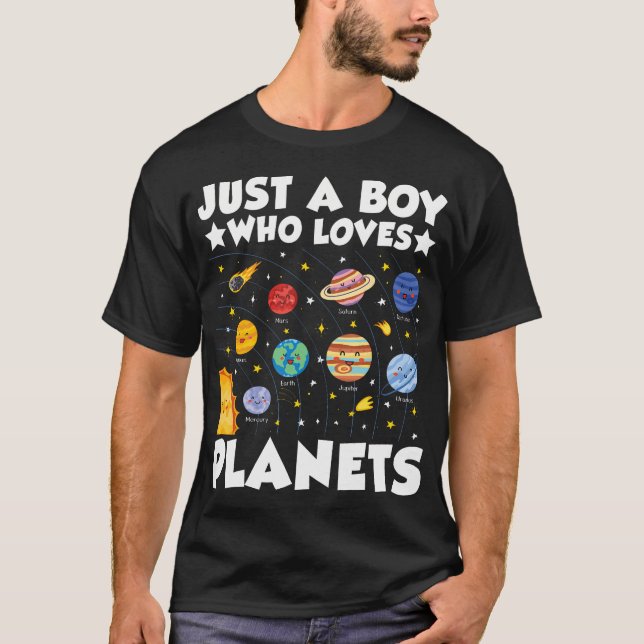 Bara en pojke som Kärlek planerar Solar System Spa T Shirt (Framsida)