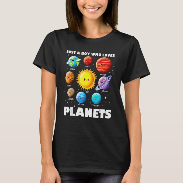 Bara en pojke som Kärlek planerar Solar System Spa T Shirt (Framsida)