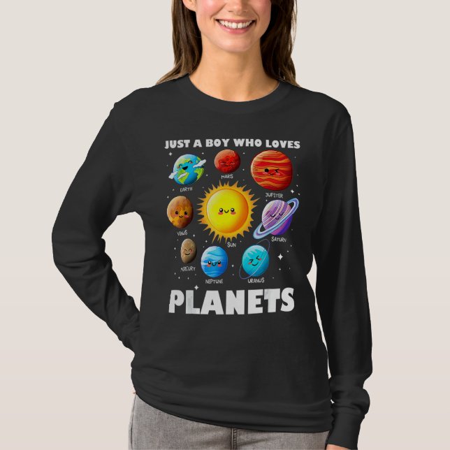 Bara en pojke som Kärlek planerar Solar System Spa T Shirt (Framsida)