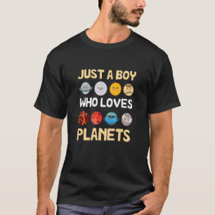 Bara en pojke som Kärlek planeterar astronomi Sola T Shirt
