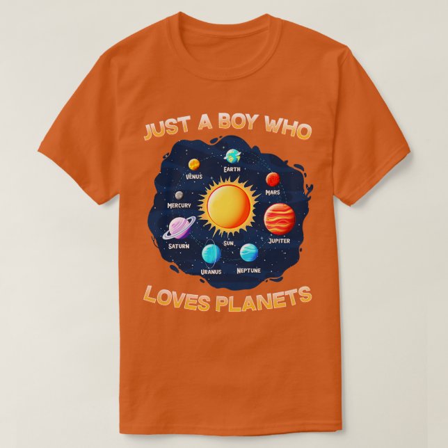 Bara en pojke som Kärlek Planets I Science Chemist T Shirt (Design framsida)