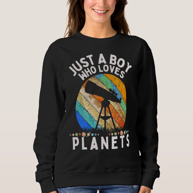 Bara en pojke som Kärlek planets och Solar Systems T Shirt (Framsida)