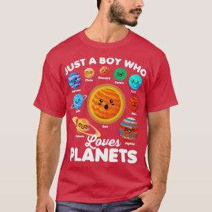 Bara en pojke som Kärlek planets Roligt Solar Syst T Shirt
