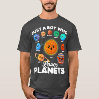 Bara en pojke som Kärlek planets Roligt Solar Syst T Shirt