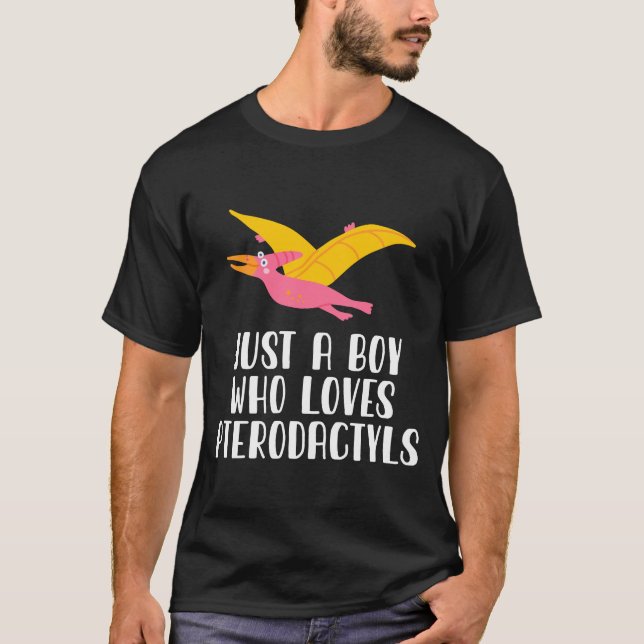 Bara en pojke som Kärlek Pterodactyls T Shirt (Framsida)