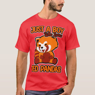 Bara en pojke som Kärlek Red Pandas 1 T Shirt