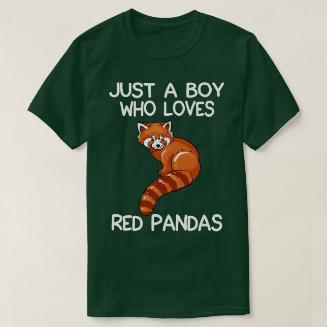 Bara en pojke som Kärlek Red Pandas 2 T Shirt (Design framsida)