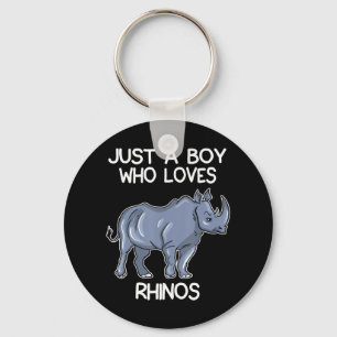 Bara en pojke som Kärlek Rhinos Älskare Gift Rhi Nyckelring