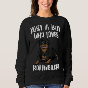 Bara en pojke som Kärlek Rottweiler S Hund T Shirt