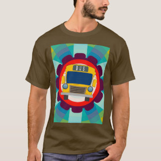 Bara en pojke som Kärlek School Buss färglägger T Shirt