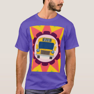 Bara en pojke som Kärlek School Buss färglägger T Shirt