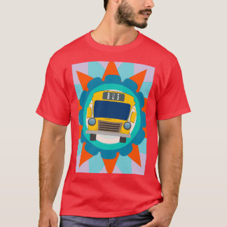 Bara en pojke som Kärlek School Buss färglägger T Shirt