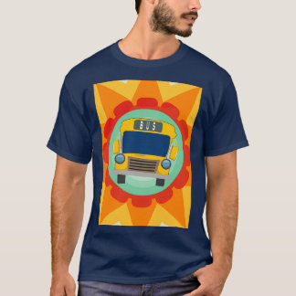 Bara en pojke som Kärlek School Buss färglägger T Shirt