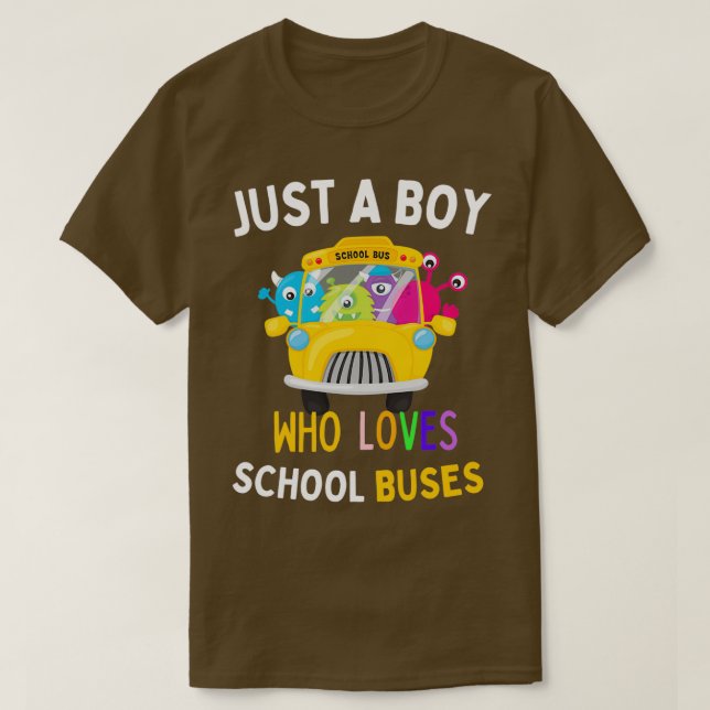Bara en pojke som Kärlek School Buss ger ut för po T Shirt (Design framsida)