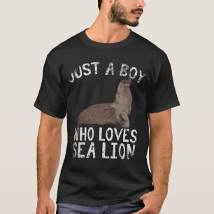 Bara en pojke som Kärlek Sea lejona T Shirt