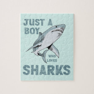 Bara en pojke som kärlek Shark Älskare Pussel