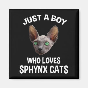 Bara en pojke som Kärlek shynx Cats Magnet
