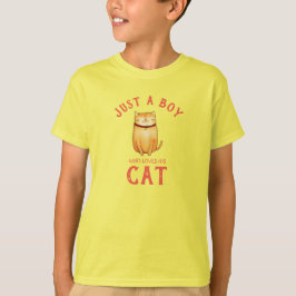 Bara en pojke som kärlek sin Cat T-Shirt