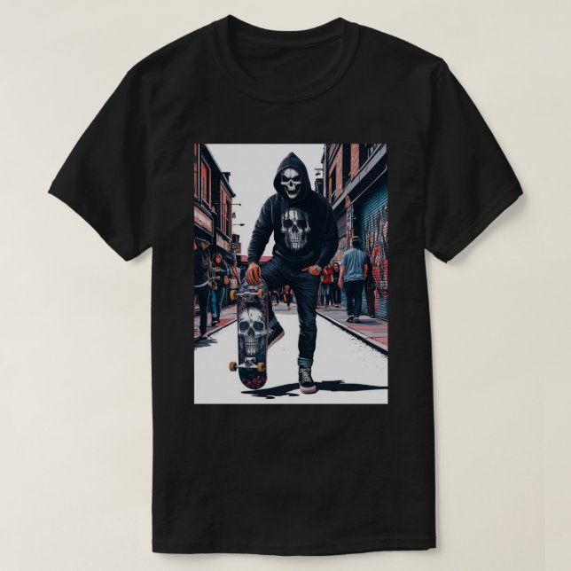 Bara en pojke som Kärlek skateboarding T Shirt (Design framsida)