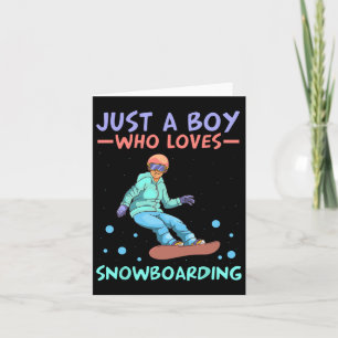 Bara en pojke som Kärlek snurrade Skiwboard Kort