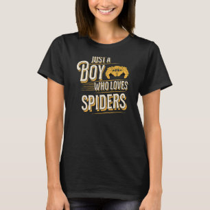 Bara en pojke som Kärlek Spiders Pet Jumping Spide T Shirt