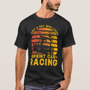 Bara en pojke som Kärlek Sprint Car Tävla T Shirt