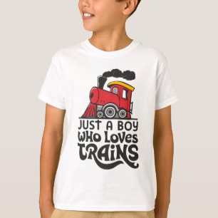 Bara en pojke som Kärlek Tåg och klassiskt lok T Shirt