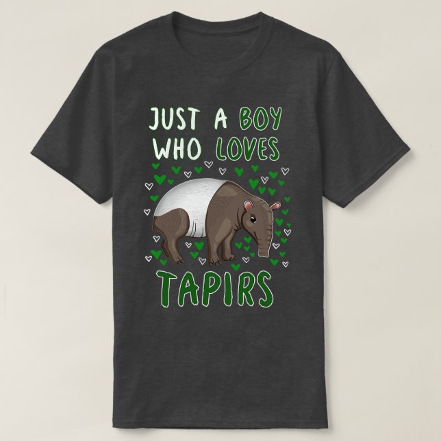 Bara en pojke som Kärlek Tapirs T Shirt (Design framsida)