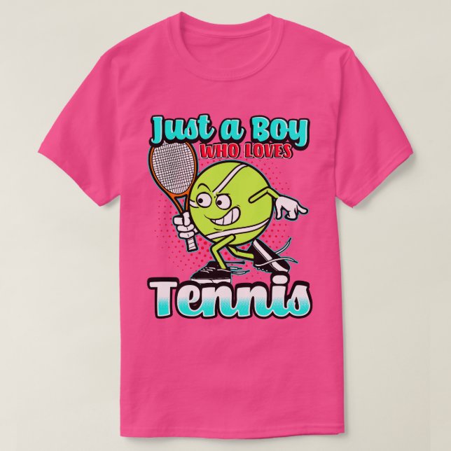 Bara en pojke som Kärlek tennis T Shirt (Design framsida)