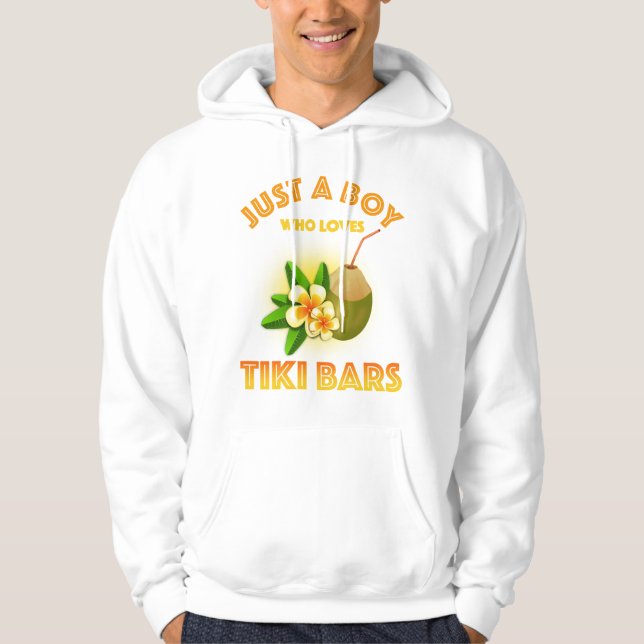 Bara en pojke som Kärlek Tiki Pub Hoodie (Framsida)