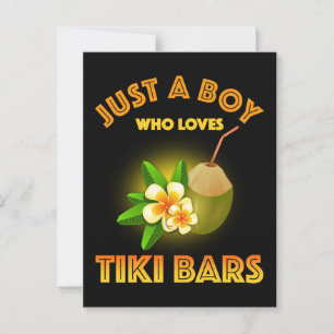 Bara en pojke som Kärlek Tiki Pub Vykort