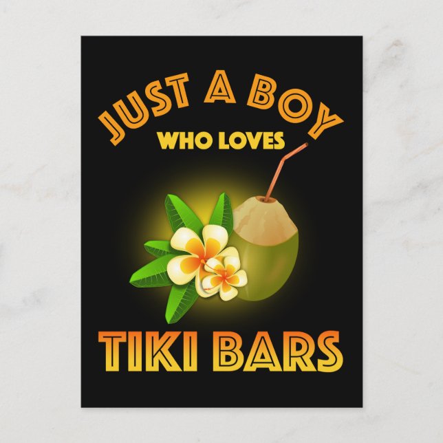 Bara en pojke som Kärlek Tiki Pub Vykort (Framsida)