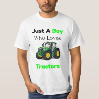 Bara en pojke som Kärlek Tractor Grönt Farm Tracto T Shirt