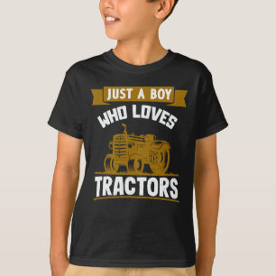 Bara en pojke som Kärlek Trators Farm Barns föde T Shirt