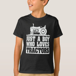 Bara en pojke som Kärlek Trators Farm Barns födels T Shirt