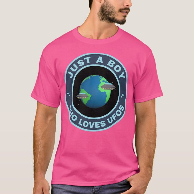 Bara en pojke som Kärlek Ufos T Shirt (Framsida)