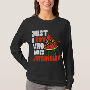 Bara en pojke som Kärlek Watermelon Fruit Älskare T Shirt