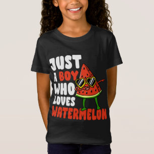 Bara en pojke som Kärlek Watermelon Fruit Älskare T Shirt