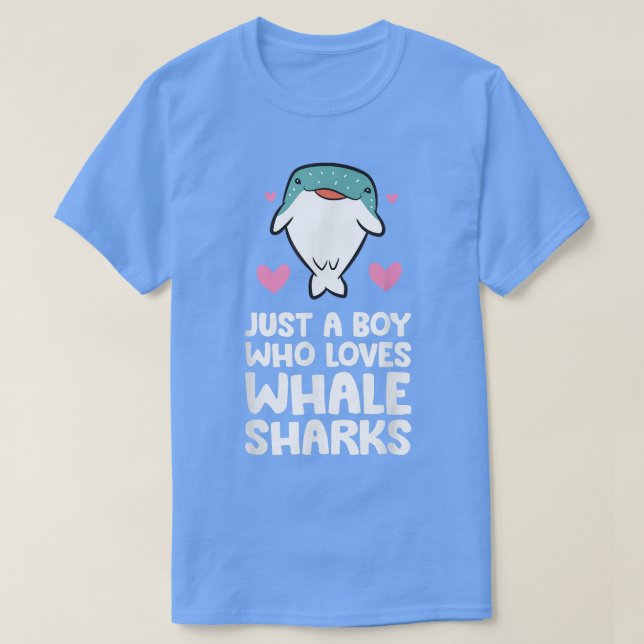 Bara en pojke som Kärlek Whale Sharks472 T Shirt (Design framsida)