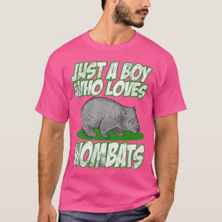 Bara en pojke som Kärlek Wombats Wombat T Shirt
